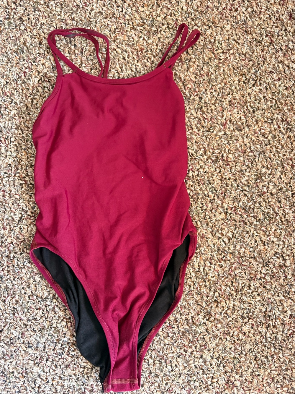 Jolyn Burgundy One-Piece Swimsuit